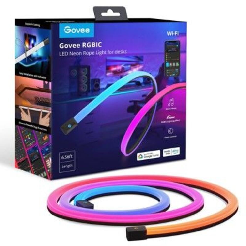 Govee -  6.56' Gaming Desk Strip Black